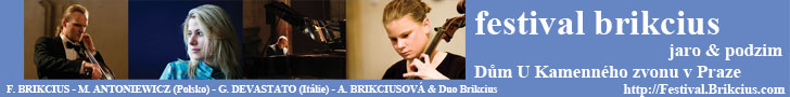 http://Festival.Brikcius.com - FESTIVAL BRIKCIUS - cyklus koncertů komorní hudby v Domě U Kamenného zvonu v Praze (jaro & podzim)