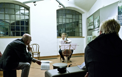 Czech cellist Anna Brikciusová and Czech poet Jan Suk; poetry reading POETRY DAY FESTIVAL - KOLIBŘÍ ÚSMĚV, Petřín Lookout Tower; Festival Brikcius - the 4th Chamber Music Concert Series at the Stone Bell House in Prague #Bach330. Photo: Alina Bogdana Mihai. http://Festival.Brikcius.com Czech cellist Anna Brikciusová and Czech poet Jan Suk; poetry reading POETRY DAY FESTIVAL - KOLIBŘÍ ÚSMĚV, Petřín Lookout Tower; Festival Brikcius - the 4th Chamber Music Concert Series at the Stone Bell House in Prague #Bach330. Photo: Alina Bogdana Mihai. http://Festival.Brikcius.com