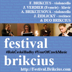 http://Festival.Brikcius.com - FESTIVAL BRIKCIUS - the 3rd chamber music concert series at the Stone Bell House in Prague & Year of Czech Music (Autumn 2014)