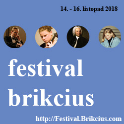 http://Festival.Brikcius.com - FESTIVAL BRIKCIUS - 7. ročník cyklu koncertů komorní hudby v Praze (14. - 16. listopad 2018)