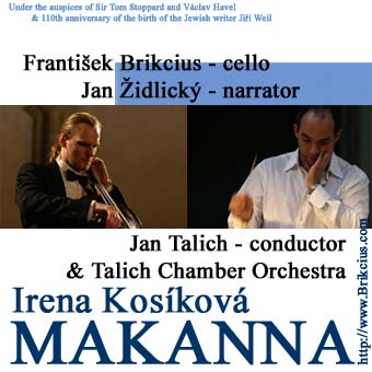 http://www.Brikcius.com - František Brikcius: Czech Cellist - CD "MAKANNA"  (Jiř Weil, Irena Koskov, Jan Židlick, Jan Talich, Talich Chamber Orchestra & František Brikcius)
