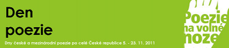 http://www.DenPoezie.cz - 13th year of the annua Poetry Day Festival - Freelancing poetry