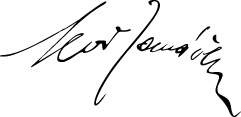 Leoš Janček (1854 - 1928) - Signature