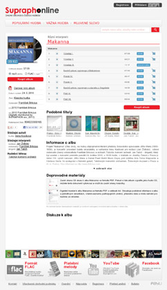 SupraphonLine, online obchod s českou hudbou - František Brikcius, koupit album (MP3, FLAC): MAKANNA, Praha - Brno: 6 soudobch skladatelů pro violoncello slo v interpretaci Františka Brikcia - http://www.supraphonline.cz/umelec/18377-frantisek-brikcius