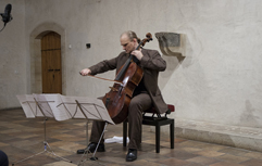 Czech Cellist František Brikcius, concert PRAGUE - BRNO: 6 CONTEMPORARY COMPOSITIONS FOR SOLO CELLO (Jiř Matys, Petr Hejn, Jan Jirsek, Luboš Fišer, Miloš Štědroň, Irena Koskov + Erwin Schulhoff), Festival Brikcius - The 3rd Chamber Music Concert Series at the Stone Bell House in Prague (Year of Czech Music 2014). Photo: Alina Bogdana Mihai. http://Festival.Brikcius.com