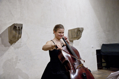 Czech Cellist Anna Brikciusová and Czech Cellist František Brikcius; concert J. S. BACH: CELLO SUITES; Festival Brikcius 2015 - The 4th Chamber Music Concert Series at the Stone Bell House in Prague #Bach330. Photo: Alina Bogdana Mihai. http://Festival.Brikcius.com Czech Cellist Anna Brikciusová and Czech Cellist František Brikcius; concert J. S. BACH: CELLO SUITES; Festival Brikcius 2015 - The 4th Chamber Music Concert Series at the Stone Bell House in Prague #Bach330. Photo: Alina Bogdana Mihai. http://Festival.Brikcius.com