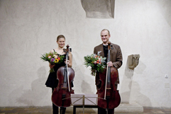 Czech Cellist Anna Brikciusová and Czech Cellist František Brikcius; concert J. S. BACH: CELLO SUITES; Festival Brikcius 2015 - The 4th Chamber Music Concert Series at the Stone Bell House in Prague #Bach330. Photo: Alina Bogdana Mihai. http://Festival.Brikcius.com Czech Cellist Anna Brikciusová and Czech Cellist František Brikcius; concert J. S. BACH: CELLO SUITES; Festival Brikcius 2015 - The 4th Chamber Music Concert Series at the Stone Bell House in Prague #Bach330. Photo: Alina Bogdana Mihai. http://Festival.Brikcius.com