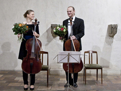 Duo Brikcius - Czech Cellist Anna Brikciusová and Czech Cellist František Brikcius; concert DUO BRIKCIUS - BAROQUE IN BLOOD / Festival Brikcius 2015 - The 4th Chamber Music Concert Series at the Stone Bell House in Prague #Bach330. Photo: Alina Bogdana Mihai. http://Festival.Brikcius.com Duo Brikcius - Czech Cellist Anna Brikciusová and Czech Cellist František Brikcius; concert DUO BRIKCIUS - BAROQUE IN BLOOD / Festival Brikcius 2015 - The 4th Chamber Music Concert Series at the Stone Bell House in Prague #Bach330. Photo: Alina Bogdana Mihai. http://Festival.Brikcius.com