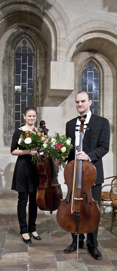Duo Brikcius - Czech Cellist Anna Brikciusová and Czech Cellist František Brikcius; concert DUO BRIKCIUS - BAROQUE IN BLOOD / Festival Brikcius 2015 - The 4th Chamber Music Concert Series at the Stone Bell House in Prague #Bach330. Photo: Alina Bogdana Mihai. http://Festival.Brikcius.com Duo Brikcius - Czech Cellist Anna Brikciusová and Czech Cellist František Brikcius; concert DUO BRIKCIUS - BAROQUE IN BLOOD / Festival Brikcius 2015 - The 4th Chamber Music Concert Series at the Stone Bell House in Prague #Bach330. Photo: Alina Bogdana Mihai. http://Festival.Brikcius.com