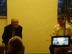 Czech cellist Anna Brikciusová and Czech poet Jan Suk; poetry reading POETRY DAY FESTIVAL - KOLIBŘÍ ÚSMĚV, Petřín Lookout Tower; Festival Brikcius - the 4th Chamber Music Concert Series at the Stone Bell House in Prague #Bach330. Photo archive http://Festival.Brikcius.com Czech cellist Anna Brikciusová and Czech poet Jan Suk; poetry reading POETRY DAY FESTIVAL - KOLIBŘÍ ÚSMĚV, Petřín Lookout Tower; Festival Brikcius - the 4th Chamber Music Concert Series at the Stone Bell House in Prague #Bach330. Photo archive http://Festival.Brikcius.com