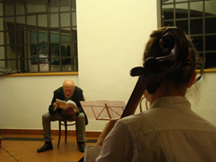 Czech cellist Anna Brikciusová and Czech poet Jan Suk; poetry reading POETRY DAY FESTIVAL - KOLIBŘÍ ÚSMĚV, Petřín Lookout Tower; Festival Brikcius - the 4th Chamber Music Concert Series at the Stone Bell House in Prague #Bach330. Photo archive http://Festival.Brikcius.com Czech cellist Anna Brikciusová and Czech poet Jan Suk; poetry reading POETRY DAY FESTIVAL - KOLIBŘÍ ÚSMĚV, Petřín Lookout Tower; Festival Brikcius - the 4th Chamber Music Concert Series at the Stone Bell House in Prague #Bach330. Photo archive http://Festival.Brikcius.com