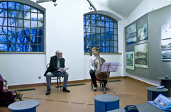 Czech cellist Anna Brikciusová and Czech poet Jan Suk; poetry reading POETRY DAY FESTIVAL - KOLIBŘÍ ÚSMĚV, Petřín Lookout Tower; Festival Brikcius - the 4th Chamber Music Concert Series at the Stone Bell House in Prague #Bach330. Photo: Alina Bogdana Mihai. http://Festival.Brikcius.com Czech cellist Anna Brikciusová and Czech poet Jan Suk; poetry reading POETRY DAY FESTIVAL - KOLIBŘÍ ÚSMĚV, Petřín Lookout Tower; Festival Brikcius - the 4th Chamber Music Concert Series at the Stone Bell House in Prague #Bach330. Photo: Alina Bogdana Mihai. http://Festival.Brikcius.com