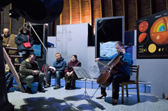 Czech Cellist Anna Brikciusov; Poetry reading POETRY DAY & NOC PROŠEL DEN, Štefnik Observatory Petřn; Festival Brikcius 2015 - The 5th Chamber Music Concert Series in Prague. Photo: Alina Bogdana Mihai, http://Festival.Brikcius.com