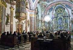 Organist and composer Irena Koskov; organ concert GOLDBERG VARIATIONS 1741; Festival Brikcius 2015 - The 5th Chamber Music Concert Series in Prague. Photo: Alina Bogdana Mihai, http://Festival.Brikcius.com