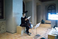 zech poet and cellist Anna Brikciusová; poetry reading V majáku; Poetry Day Festival 2017 in Prague. Festival Brikcius - the 6th Chamber Music Concert Series in Prague 2017. Photo: Alina Bogdana Mihai, http://Festival.Brikcius.comhttp://Festival.Brikcius.com zech poet and cellist Anna Brikciusová; poetry reading V majáku; Poetry Day Festival 2017 in Prague. Festival Brikcius - the 6th Chamber Music Concert Series in Prague 2017. Photo: Alina Bogdana Mihai, http://Festival.Brikcius.comhttp://Festival.Brikcius.com