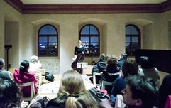 Czech poet and cellist Anna Brikciusová; poetry reading Do bouře; Poetry Day Festival. Festival Brikcius - the 7th Chamber Music Concert Series in Prague 2018. Photo: Alina Bogdana Mihai, http://Festival.Brikcius.com Czech poet and cellist Anna Brikciusová; poetry reading Do bouře; Poetry Day Festival. Festival Brikcius - the 7th Chamber Music Concert Series in Prague 2018. Photo: Alina Bogdana Mihai, http://Festival.Brikcius.com