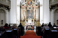 Duo Brikcius (2 Czech Cellists - 2 Siblings); Anna Brikciusová - Cello and František Brikcius - Cello; Main Chaplain Colonel Jaroslav Knichal; Cello Concert DUO BRIKCIUS & #CZECH100; Military Church of St. Jan Nepomucký Prague, Festival Brikcius - the 7th Chamber Music Concert Series in Prague 2018. Photo: Alina Bogdana Mihai; http://Festival.Brikcius.com Duo Brikcius (2 Czech Cellists - 2 Siblings); Anna Brikciusová - Cello and František Brikcius - Cello; Main Chaplain Colonel Jaroslav Knichal; Cello Concert DUO BRIKCIUS & #CZECH100; Military Church of St. Jan Nepomucký Prague, Festival Brikcius - the 7th Chamber Music Concert Series in Prague 2018. Photo: Alina Bogdana Mihai; http://Festival.Brikcius.com