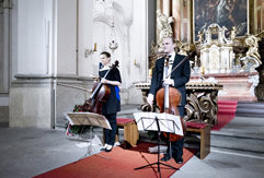 Duo Brikcius (2 Czech Cellists - 2 Siblings); Anna Brikciusová - Cello and František Brikcius - Cello; Main Chaplain Colonel Jaroslav Knichal; Cello Concert DUO BRIKCIUS & #CZECH100; Military Church of St. Jan Nepomucký Prague, Festival Brikcius - the 7th Chamber Music Concert Series in Prague 2018. Photo: Alina Bogdana Mihai; http://Festival.Brikcius.com Duo Brikcius (2 Czech Cellists - 2 Siblings); Anna Brikciusová - Cello and František Brikcius - Cello; Main Chaplain Colonel Jaroslav Knichal; Cello Concert DUO BRIKCIUS & #CZECH100; Military Church of St. Jan Nepomucký Prague, Festival Brikcius - the 7th Chamber Music Concert Series in Prague 2018. Photo: Alina Bogdana Mihai; http://Festival.Brikcius.com