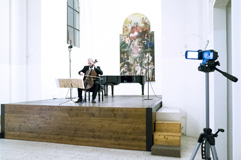 Czech cellist František Brikcius and Giovanni Sciola, the director of the Istituto Italiano di Cultura in Prague; charity concert <1918> for Médecins Sans Frontičres; Festival Brikcius - the 7th Chamber Music Concert Series in Prague 2018. Photo: Alina Bogdana Mihai, http://Festival.Brikcius.com Czech cellist František Brikcius and Giovanni Sciola, the director of the Istituto Italiano di Cultura in Prague; charity concert <1918> for Médecins Sans Frontičres; Festival Brikcius - the 7th Chamber Music Concert Series in Prague 2018. Photo: Alina Bogdana Mihai, http://Festival.Brikcius.com