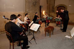 http://www.Brikcius.com - Czech Cellist František Brikcius, Jan Talich - Conductor & eSACHERe Cello Ensemble - Concert rehearsal eSACHERe - 12 composers of Swiss patron Paul Sacher (Convent of St Agnes of Bohemia in Prague, 2011, Photo Marek Malůšek). http://www.Brikcius.com - Czech Cellist František Brikcius, Jan Talich - Conductor & eSACHERe Cello Ensemble - Concert rehearsal eSACHERe - 12 composers of Swiss patron Paul Sacher (Convent of St Agnes of Bohemia in Prague, 2011, Photo Marek Malůšek).